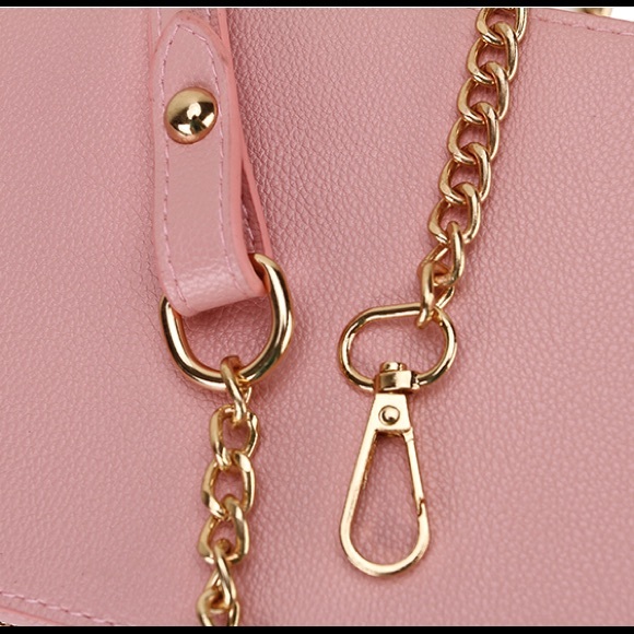 CJ, school box styled Shoulder Bag, Pink - Picture 5 of 8